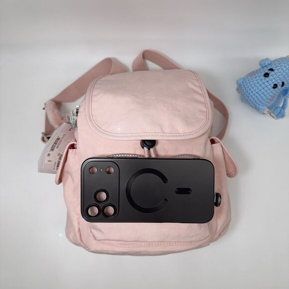 Kipling BP4354 Monkey City Pack XS Mini Backpack Blushing Pink NWT Lightweight - Picture 5 of 13